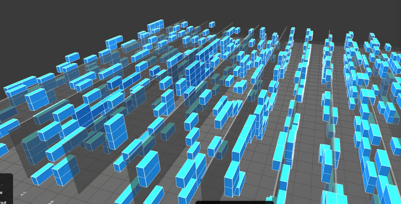 A 3D Warehouse Heatmap view — racking and bins rendered in colored tiers showing pick activity across the facility. The picture answers in seconds what a spreadsheet can't answer in half a day.